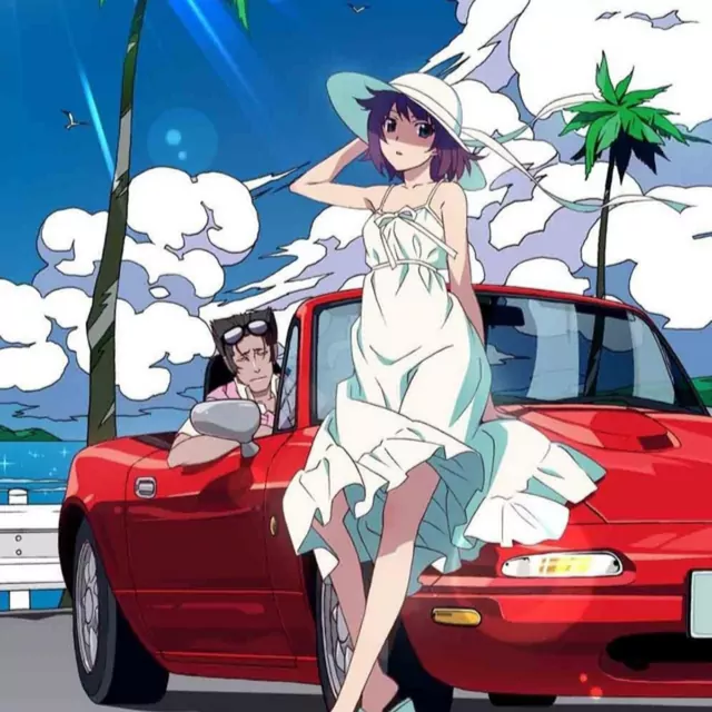 Hitagi Senjougahara (CV: Chiwa Saito) & Deishu Kaiki (CV: Shinichiro Miki)