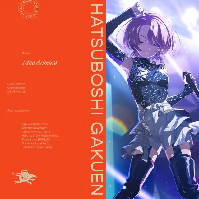 Mao Arimura (CV: Tsumugi Nanase) - Feel Jewel Dream [Theme Song Gakuen IDOLM@STER].mp3