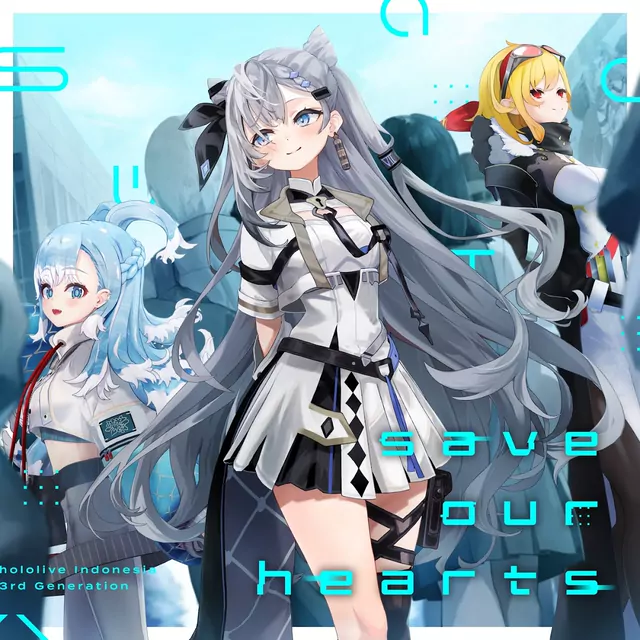 Vestia Zeta, Kaela Kovalskia & Kobo Kanaeru - save our hearts (Japanese ver.) [Theme Song hololive IDOL PROJECT].mp3